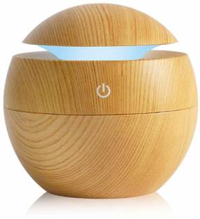 GVJ TRADERS Portable Mini Wood Finish Aroma Atomization Humidifier for Home Office and Car Portable Ro...