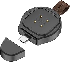 OBOE Type C Fast Charger Compatible with Fitbit Versa 3 / Fitbit Sense Smartwatch Portable Magnetic USB Wireless Charger Fast Charging, Travel Cordles