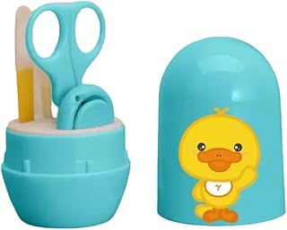 4 In 1 Baby Grooming Kit Portable Newborn Manicure & Healthcare Accessories Set Safe 0 Months Infant & Toddler Hygiene Care With Nail Clippers Scissor