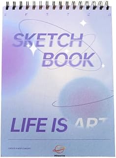 Mhaurzo Mixed Media Pad Premium Sketch Book Hardcover Drawing Notebook Art Book Sketchpad Drawing Paper Spiral Bound 8.5 x 11
