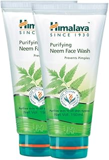Himalaya Herbals Purifying Neem Face Wash, 2x150ml (Saver pack)