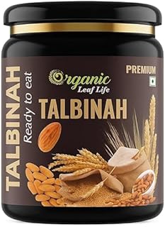 (Premium) Talbinah Organic Husk Barley Mix – 100% Natural with Almonds, Dates & Herbs – Nutritional Supplement – 250g – Instant Healthy Drink Mix (FSS