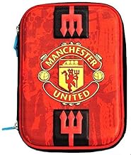 Pencil Boxes for Boys FCB Football Club 3D EVA Hardtop Pencil Pouches for Girls and Boys (Manchester United F.C)