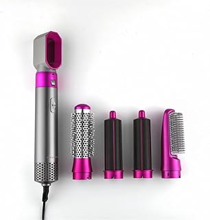 Mabron 5-in-1 Hot Air Brush Hair Styler with Detachable Attachments, Multi-Function Hair Dryer Brush for Drying, Curling & Straightening at Home