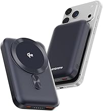 Ambrane [New & Faster] Qi2 & MagSafe Wireless 10000mAh Powerbank, Improved 15W Faster Wireless Charging, 22.5W Wired Output, Qi2 Certified, Fast Charg