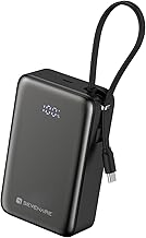 SEVENAIRE 65W 20000mAh Laptop Powerbank, with Built-in 65W Type-C Cable| Supports PPS & Super Fast Charging 2.0, Charges MacBook air 0-100%, Charges D