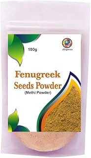 JOrganics Fenugreek Seed Powder (Methi) - 100gm 100% Pure Organic | No Preservatives, Colors, or Fragrances | Ideal for Cooking, Health Drinks, Hair &