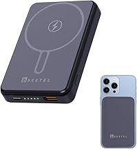 Beetel MagVibe Series WB10 Magsafe 10000mAh Magnetic 15W Wireless Power Bank for Apple iPhone, Samsung, OnePlus, All Smartphones | Qi Enabled Devices