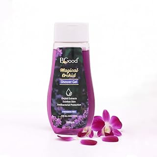BGood Magical Orchid Shower Gel | Enriched with Orchid Extract & Antibacterial Protection | Paraben-Free Body Wash for All Skin Types, Men & Women (20