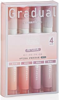 Pastel Highlighter Pens Set – Aesthetic No Bleed Chisel Tip Markers with Fine Grip for Journaling, Note Taking, Study, Office & School Supplies (Pink,