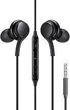 HAMMER 3.5mm Wired Earphones with Mic & in-line Controls, 13mm Dynamic Drivers, Clear Sound Compatible with Phone, Laptop & Tablet (Black)