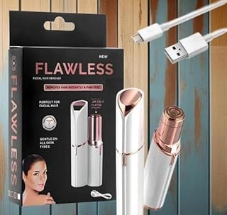 Flawless and Epilator, Lips Hair Removel, Nose Hair Removel Electric Razor Hair Removal for Women Rechargeable Trimmer with Light and USB