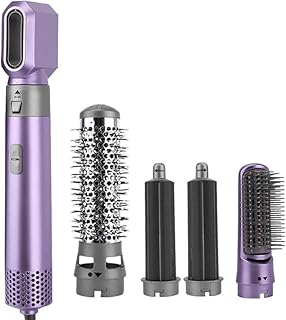 Drumstone [𝟏𝟓 𝐘𝐄𝐀𝐑𝐒 𝐖𝐀𝐑𝐑𝐀𝐍𝐓𝐘] 5-in-1 Hair Dryer Brush, Multifunctional Styling Tool with Detachable Comb, Frizz-Free, Perfect for Curly Hair & Complet