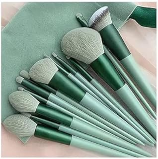 MKSL® Premium Makeup Brushes Synthetic Bristle Professional Face&Eye Makeup Brushes Set, Celebrity Makeup Brush Set with soft fluffy Pouch Pack of 13
