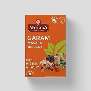MOTABA Gram Masala Powder | Hot & Spicy | Blended Spice Mix | For Healthy Delicious & Flavourful Cooking | Easy to Cook | Hygienically Packed | No Pre