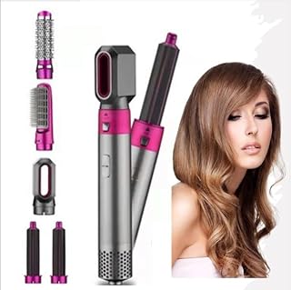 TechKing (DEAL WITH 15 YEARS WARRANTY) 5 in 1 Hot Air Styler Hair Dryer Comb Multifunctional Styling Tool for Curly Hair machine for Straightening Cur
