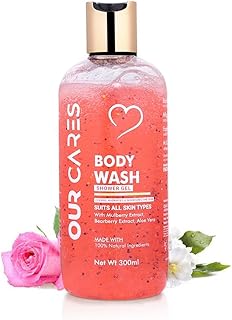 Natural Body Wash Shower Gel with Aloe Vera, Mulberry & Bearberry | Deep Cleanse + Hydration + Glow | Sulfate & Paraben Free | For Men & Women | All S