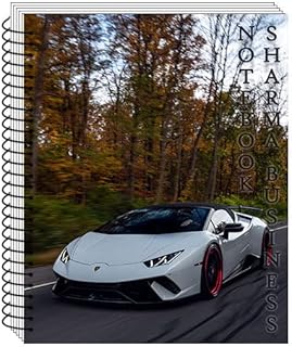 White Car Set of 1 Plain White Page Notebook Blank Notebook for Classroom School Students 200 Pages in Each Notebook 70 GSM Smooth Paper