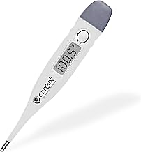 Carent Flexible Tip Digital Thermometer Waterproof & Fast Reading for Body Fever Kids, Adults & Babies Thermometer - PHX01