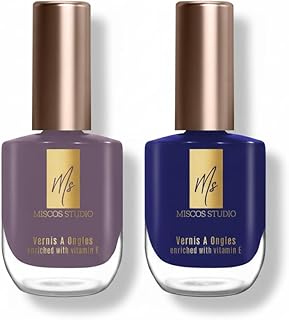 Glossy Combo Nail Paint | 15 Ml - Pack Of 2 | Quick Dry, Chip Resistant Nail Polish - No-Toxin, Vegan, Long Lasting Gel Finish with High Shine Nail La