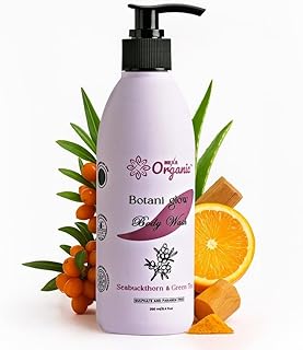 Botani Glow Body Wash – With Seabuckthorn, Green Tea, Haldi & Aloe Vera | Deep Cleansing, Anti-Acne & Skin Repair | Paraben-Free | 250 ml