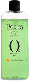 Pears 98% Pure Glycerin Oil-Clear Glow Body Wash with Lemon flower extract and 0% Parabens & Soap for an Oil-Clear Glow, 250 ml