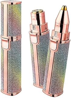 Portable eyebrow trimmer for women, epilator for women, facial hair remover for women,Face, Lips, Nose Hair Removal Electric Trimmer with Light (with