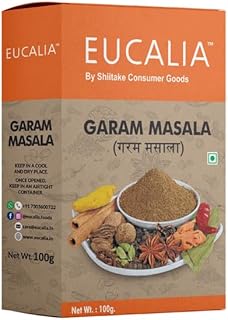 EUCALIA Garam Masala Pack of 1 (500g) | Aromatic Spice Blend for Curries Rice and Gravies | Authentic Indian Taste | No Preservatives | Rich Warm and