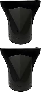 2 PCS Hair Dryer Nozzle, Hair Dryer Diffuser Attachment, Hair Diffuser for Curly Hair Women Set with 2 Sizes, Universal Clip-On, Black