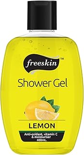 Freeskin Lemon Shower Gel for Deep Moisturizing & Hydrating Skin | Refreshing Body Wash with Natural Lemon Extract | Softens, Revitalizes & Nourishes
