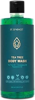 ST. D'VENCE Tea Tree Body Wash Shower Gel for Women & Men with Eucalyptus & Peppermint Oil | Anti Bacterial & Detan Body Wash - 500ml