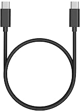 Type C to Type C Cable for Fast Data Transfer and Charging External hard drive, Portable SSD,Power bank 1feet/30CM Black