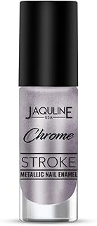 JAQULINE USA Chrome Stroke Nail Polish – Tech Purple 02 | Intense Metallic Finish | Long-Lasting High Shine Formula | Vivid Chrome Purple Color | 9 ml
