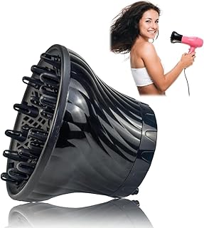 Collapsible Hair Diffuser Attachment for Hair Dryer Travel - Salon Grade Tool,Lightweight Foldable Portable Travel Folding Design Fit Most of Blow Dry