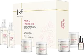N PLUS Bridal Facial Kit, Enriched With Pink Lotus Extracts + Hyaluronic Acid & Azelaic Acid, For A Healthy & Brighter Looking Skin