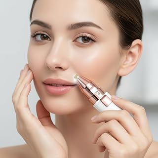 zedx 2 in 1 Facial Hair Removal Machine – Eyebrow Trimmer Pen & Facial Trimmer for Women, Upper Lip Hair Remover & Epilator – USB Rechargeable, Painle