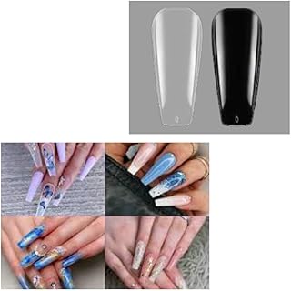 Acrylic Nail Tips – 500 Pieces False Nails for Extension, Professional Nail Art Salon Manicure Set (Natural, M9)