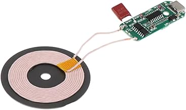 Wireless Charger Module with Coil, 5W 10W 15W Fast Charging, Micro Type-C Port, PCBA Circuit Board, DIY Transmitter for Mobile Phone Projects