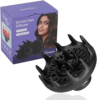 MAYCREATE® Orchid Hair Diffuser, Diffuser Attachment for Hair Dryer, Hair Diffuser for Curly Hair, Universal Diffuser for Curlyand Wavy Hair-Softness