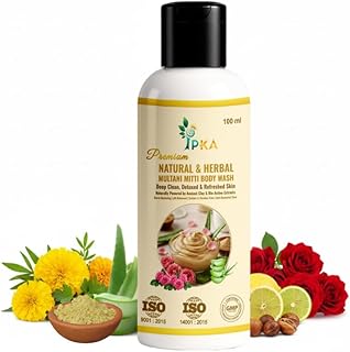 Natural & Herbal Multani Mitti Body Wash, Deep Clean Detoxed & Refreshed Skin, Ancient Clay & Bio-Enzymes (Herbal Multani - 100ml)