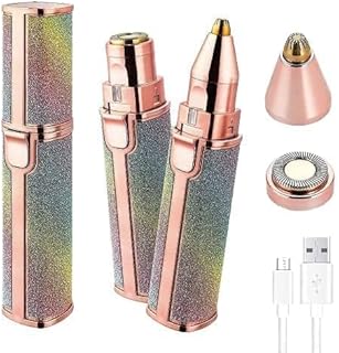Portable eyebrow trimmer for women, epilator facial hair remover for Face, Lips, Nose Hair Removal Electric Trimmer with Light (Mini Eyebrow Trimmer)