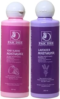 Dry Skin Moisturizer Combo | Honey Almond & Lavender Moisturizer | Daily Moisturizer for Dry Skin, Gives Non-Greasy, Glowing Skin For Men & Women- 200
