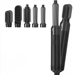 Drumstone 10 𝒀𝒆𝒂𝒓𝒔 𝑾𝒂𝒓𝒓𝒂𝒏𝒕𝒚 5-in-1 One-Step Hair Dryer & Styler Brush | Electric Hot Air Brush with Fast Heating, Straightener, Curler & Volumizer | I