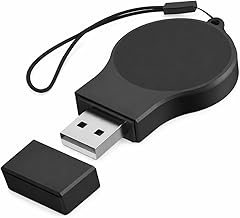 Mizi Portable Samsung Galaxy Watch 7/6/5/4/3 Charger USB Travel Cordless Wireless Charger Keychain for Samsung Galaxy 4 Classic Watch 3 Active Active
