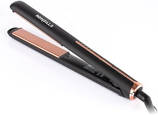 Ronzille PROFESSIONAL PRO LUXE RHS-101 hair straightener keratin and protein,salon-quality results,Smooth Hair Straightener for Women