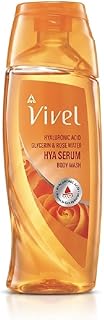 Vivel Hya Serum Body Wash 200ml, Bodywash With Hyaluronic Acid For Hydration | Glycerin & Rose Water, Dermatologist Tested, No Paraben, Shower Gel for