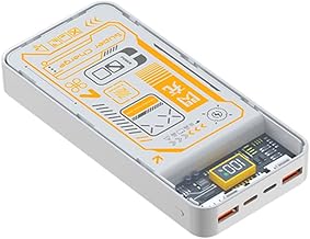 IKALL IKPB50 Power Bank 20 000mAh | Quick Charge 22.5W | Fast Phone Charger Powerbank with 3 Output Ports (USB-A & USB-C) (White)