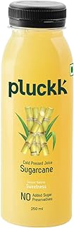 Pluckk Cold-Pressed Sugarcane Juice | No Added Sugar | No Preservatives | No Concentrates | Heart Health | Digestive Support