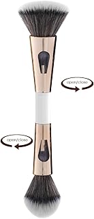 Sloane 4 in 1 TravelBrush with Foundation Brush,Powder Brush,Eyeshadow Blending Brush & Flat Brush | Soft Bristles Makeup Brushes Set for Women