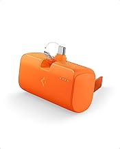 Spigen ArcPack 5000mAh Power Bank with Built-in Foldable Type-C Connector and Stand, 22.5W Fast Charging, 1 USB-C Connector, 1 USB-C Port - (ABS + PC